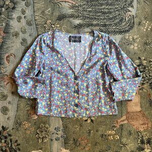 Reformation floral blouse